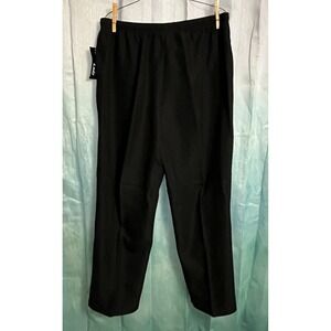 Southern lady petite Women's Plus 18 Black pinstripe pull on Dress‎ pants